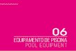 Equipamento de piscina pool equipment - Golfinho Sports · 2019-08-05 · Plataforma em PVC para redução de fundo da piscina Fabricadas em módulos de 1m2 (100x100cm), com altura