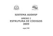 Anexo I Estrutura-de-Codigos-Sistema-Audesp-2009 · anexo i - estrutura de cÓdigos audesp - para o exercÍcio de 2009 página 4 codificaÇÃo nome do cÓdigo natureza tipo sistema