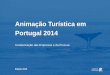 Animação Turística em Portugal 2014 - AHRESP · com que abriram a atividade para efeitos fiscais, com apenas 35% das empresas a indicarem a CAE 93293 – Organização de atividade
