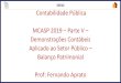 Contabilidade Pública MCASP 2019 Parte V Demonstrações ...€¦ · Estrutura Original do BP na Lei n°4.320/64 ATIVO PASSIVO ATIVO FINANCEIRO Disponível Vinculado em Conta Corrente