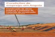 Construção de obras públicas e indústria de materiais de ... · PDF file Condições de emprego em Angola. Construção de obras públicas e indústria de materiais de construção