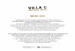 menu spa - Villa C Boutique Hotel · 2019-09-10 · uma massagem corporal de manteiga de karité e rosa. Para terminar, uma massagem oriental à cabeça. Includes a welcome ritual