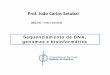 Prof. João Carlos SetubalSequenciamento de DNA, genomas e bioinformática QBQ 102 – Aula 5 (biomol) Prof. João Carlos Setubal