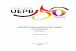 PROJETO PEDAGÓGICO DE CURSO MATEMÁTICA Campus · PDF file 2016-12-19 · projeto pedagÓgico de curso matemÁtica nÚcleo docente estruturante licenciatura juarez dantas de souza