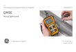 GE Tecnologias de Sensoriamento & Inspeção Ultrassônico DM5E · Este manual fornece instruções sobre a configuração básica e operação do medidor de espessura. Existem, no