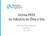 Victrex PEEK na Indústria de Óleo e GásMaster Polymers –Principais Produtos S-y-a •PA6 •PA66 •PA12 •PA610 •PA612 •PA1010 •PPA am up -l •PP LGF •PBT •ABS/PC