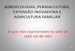 AGROECOLOGIA, PERMACULTURA, EXTENSأƒO INOVADORA E ... Agroecologia â€¢ A Agroecologia أ© entendida como