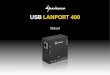 USB LANPORT 400 - Sharkoonde.sharkoon.com/.../LanUSB/LanPort_400/manual_usb_lanport_400_… · hub/router/PC ou dispositivo semelhante. 2. ... c – Determina as portas USB que serão