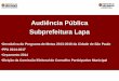 Audiência Pública Subprefeitura Lapa · Audiência Pública Subprefeitura Lapa •Devolutiva do Programa de Metas 2013-2016 da Cidade de São Paulo •PPA 2014-2017 •Orçamento