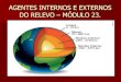 AGENTES INTERNOS E EXTERNOS DO RELEVO – MÓDULO 23. · Última classificação de relevo realizada no Brasil nos anos 90. É a classificação de relevo mais completa, com 28 unidades