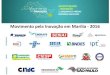 Movimento pela Inovação em Marília - 2016€¦ · Movimento pela Inovação em Marília - 2016. Evento 310 inscritos 182 instituições/empresas Atendimento Personalizado 122 inscritos