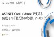 MW01 - eventmarketing.blob.core.windows.net · de:code 2019 MW01 ASP.NET Core + Azure で支える 熟成3 年「私だけのポン酢」アーキテクチャ 株式会社オルターブース