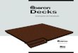Decks - Amazon S3...deck sobre uma superfície maciça ou existente. • Instalação sobre travessas: A altura mínima das vigas é de 4 cm (nível instalado) no sentido do escoamento