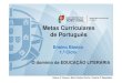 Metas Curriculares de Português - DGE · 2020. 7. 14. · 2. Reconhecer onomatopeias. escutados e lidos. (v. Lista em 3. Identificar, justificando, personagens principais e coordenadas
