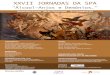 XXVII JORNADAS DA SPAspalcoologia.pt/wp-content/uploads/2019/06/SPA_Flyer... · 2020. 5. 10. · “BattleoftheAngels“ byAlexeySteele,1996 Seminário Maior de Coimbra – Salão