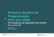 Próximo Quadro de Programação PAC pós-2020 · 2019. 11. 27. · CONTRIBUTO DA PAC para a Resiliência da Agricultura nos Açores –Efeito das políticas 6. PONTOS SENSÍVEIS