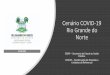 Cenário Covid 19 Rio Grande do Norte · 2020. 5. 19. · 07/04/2020. Entender a disseminação da doença População vulnerável Possíveis cenários ... reduzir os casos ao menor