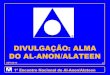 DIVULGAأ‡أƒO: ALMA DO AL-ANON/ 2015. 11. 18.آ  1آ؛ Encontro Nacional de Al-Anon/Alateen DIVULGAأ‡أƒO: