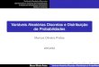 Variáveis Aleatórias Discretas e Distribuição de Probabilidadesmarcosop/est031/aulas/Capitulo_3_1.pdf · 2012. 11. 7. · Variáveis Aleatórias Discretas Distribuições e Funções