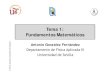 Tema 1:Tema 1: Fundamentos Matemáticoslaplace.us.es/campos/teoria/grupo2/tema1/Tema01-I.pdfTema 1:Tema 1: Fundamentos Matemáticos á ndez Antonio González Fernándezn zález Fern