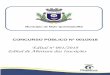 Edital nº 001/2018 Edital de Abertura das Inscrições · Microárea 04 01 a) Ensino Médio completo; e (2) b) Residir na microárea da comunidade em que atuar desde a publicação