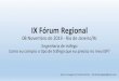 IX Fórum Regional · 11/8/2019  · Intenções dessa apresentação? •Falar sobre os problemas do mercado de Trânsito Internet. •Propor solução para esse problema que vai
