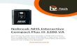 Manual - Nobreak NHS Compact III 1200 - Bz Tech · 2016. 9. 29. · Nobreak NHS Interactive Compact Plus III 1200 VA Com forma de onda semi senoidal, o Nobreak Compact Plus III 1200