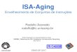 ISA-Aging Envelhecimento de Conjuntos de Instruçõeseradsp2017.lasdpc.icmc.usp.br/wp-content/uploads/...Envelhecimento de Conjuntos de Instruções Slides baseados na apresentação