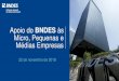 Apoio do BNDES às Micro, Pequenas e Médias Empresasfeirao-credito.fiesp.com.br/docs/Palestra_BNDES... · * Taxa Variável: TLP –Taxa projetada em novembro de 2018 e com base na