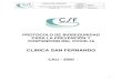CLINICA SAN FERNANDO€¦ · para la prevenciÓn y contenciÓn del covid-19 clinica san fernando cali - 2020 . clinica san fernando cÓdigo pagina página protocolo de bioseguridad