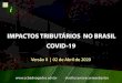 Neste momento de calamidade pública devido ao Coronavírus ... · Prorroga, para 01.06.2020, o prazo final para apresentação ao Banco Central do Brasil da declaração anual de