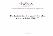 Relatório de gestão do exercício 2017 · •Regimento Interno do Conselho Regional de Serviço Social – 19ª Região – GO; •Resolução CFESS 512/07: Reformula as normas