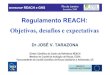 RegulamentoREACH: Objetivos, desafiose expectativasinmetro.gov.br/barreirastecnicas/reach/tarazona.pdf · Prazo de apresentação1 junho– 1 dezembro de 2008 Qual informação? –