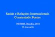 Saude e Relaçoes Internacionais Construindo Pontesbioeticaediplomacia.org/wp-content/uploads/2011/02/ciclo_fevereiro... · Antecedentes I •