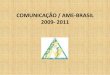 COMUNICAÇÃO / AME ‐BRASILamebrasil.org.br/2015/docs/DEPARTAMENTO_DE_COMUNICAO_AME-B… · RÁDIO BOA NOVA –PROGRAMA DIÁLOGOS MÉDICOS Uma conversa sobre a “medicina ensinamentos
