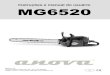 Instruções e manual do usuário MG6520 - Millasur...2. Remover a porca e remover a tampa da corrente. Set pára-choques cravado com dois parafusos na vanguarda da motosserra. 3