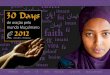 2012 fath - 30-dias.org€¦ · o desejo da parte de Deus em mobilizar o maior número possível de cris-tãos para orar pelo Mundo Muçulmano. Um movimento de oração foi planejado
