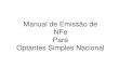 Manual de Emissão de NFe Para Optantes Simples Nacional...Manual de Emissão de NFe Para Optantes Simples Nacional Digite nos campos indicados pelas setas o número do CNPJ e a senha