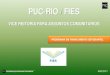PUC-RIO / FIES · Troca de Fiador (Restrição cadastral, renda com dobro da mensalidade) Taxa Trimestral (Pagamento em dia) Intercâmbio (Orientação com a CPSA, Procuração) Aproveitamento
