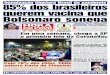 Imunização libertará Brasil da pandemia 85% dos brasileiros ......Imunização libertará Brasil da pandemia Há subnotificações nos dados do Caged, alerta Ibre Pág. 2 Com 78%