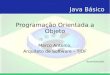 Java Básico Programação Orientada a Objetomarcoreis.net/apresentacoes/ProgramacaoOrientadaaAObjet... · 2014. 4. 13. · Java Básico Programação Orientada a Objeto Marco Antonio,