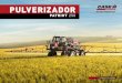 PULVERIZADOR - CNH Industrial · 2020. 9. 18. · Peso (seco) 9.526 kg Tanque de produto 2.500 L Espaçamento dos bicos 50,8 cm Comprimento total 7,2 m Altura total 3,7 m Largura
