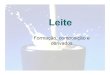Formação, composição e derivados · Iogurte Produto obtido pela fermentação láctea através da ação do Lactobacillus bulgaricus e do Streptococuus thermophilus sobre o leite