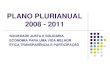 PLANO PLURIANUAL 2008 - 2011 · 2017. 11. 28. · Aspectos Legais do Plano Art. 165 da Constituição de 1988 –definiu a forma de integração entre plano e orçamento através