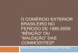 O COMÉRCIO EXTERIOR BRASILEIRO NO PERÍODO DE 1985 …ieei.unesp.br/portal/wp-content/uploads/2011/05/Apresentacao-Stela-Ansanelli.pdfParticipação dos principais destinos das exportações