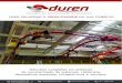 Quem Somos - Düren Equipamentos Industriais Ltda · 2021. 1. 8. · - NBR 8400 para a ponte estrutural (vigas principais, cabeceiras, estruturas gerais); - FEM 9901 para os mecanismos