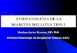 Etiopatogenia de la Diabetes Mellitus Tipo 2Introducción Histórica: DM1 vs. DM2 Etienne Lancereaux (1829 -1910) Primera distinción entre diabetes tipo 1 (“enfermedad del páncreas”)