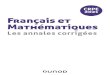 CRPE 2021 Français et Mathématiques · 2021. 3. 10. · 1. Voir Français et Mathématiques – Les connaissances à maîtriser, CRPE 2020-2021 des mêmes auteurs, Dunod. 2. Attention