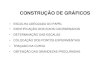 CONSTRUÇÃO DE GRÁFICOS - UFSC · 2019. 9. 30. · construÇÃo de grÁficos • escolha adequada do papel • identificaÇÃo dos eixos coordenados • determinaÇÃo das escalas