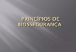 PRINCÍPIOS DE BIOSSEGURANÇA - Portal IDEA